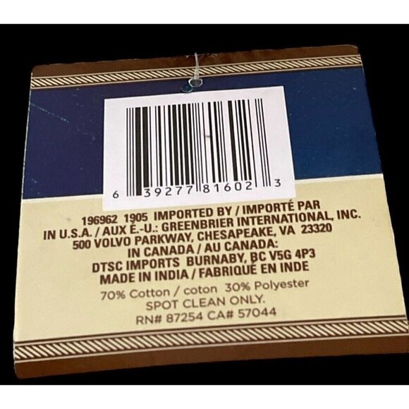 Tapestry Placemats 13" x 18" Harvest Autumn Fall Words Thanksgiving Set Of 2 - Picture 7 of 8